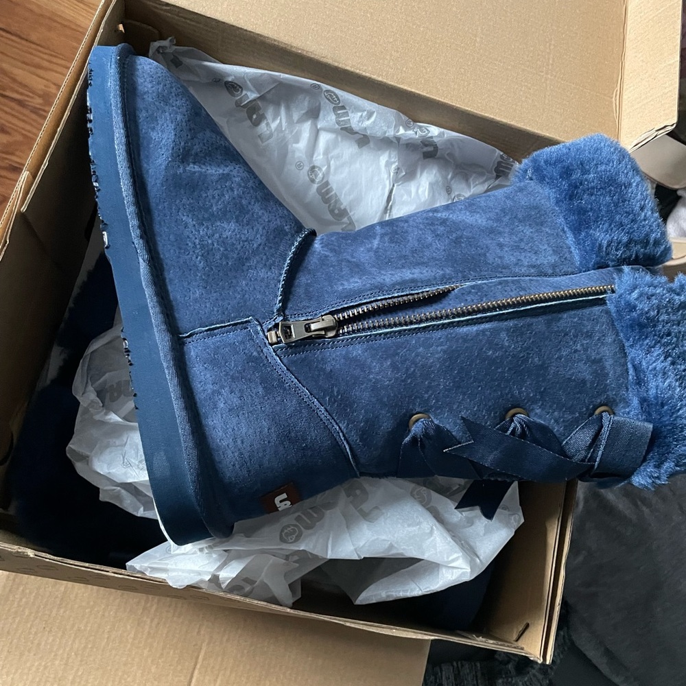 Brand new in the box- Lamo boots